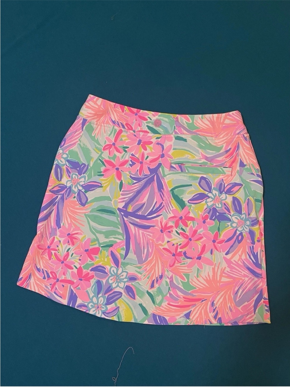 Lilly Pulitzer Pastel Floral Mini Skort - Pink, Purple & Mint - Picture 3 of 8